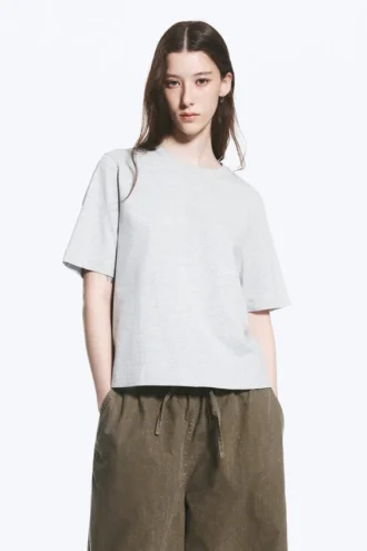 Perfect Boxy T-Shirt – Light Grey