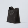 Piped Shoulder Bag – Dark Brown