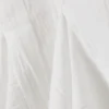 Pleated Cotton Mini Skirt – White