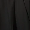 Pleated High Waist Wide Leg Suiting Trousers – Black