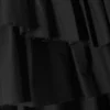 Pleated Layered Mini Skirt – Black