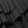 Pleated Layered Mini Skirt – Striped Black