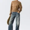 Pleated Long-Sleeved Top – Dark Beige