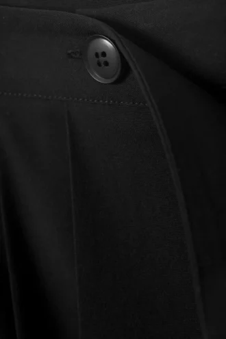 Pleated Midi Skirt – Black