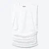 Pleated Tank Top – White
