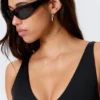 Plunge Pull-On Bikini Top – Black