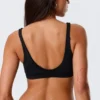 Plunge Pull-On Bikini Top – Black
