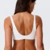 Plunge Pull-On Bikini Top – White