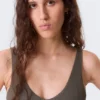 Plunge Rib Soft Bra – Dark Mole