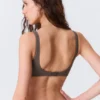 Plunge Rib Soft Bra – Dark Mole
