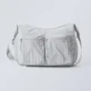 Pocket Crossbody Bag – Light Dusty Grey