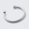 Polished Open Cuff Bracelet – Silver
