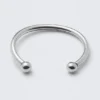Polished Open Cuff Bracelet – Silver
