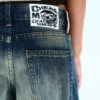 Poser Regular Waist Loose Wide Jeans – Canyon Blue – Dark Blue | Cheap Monday Gb