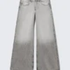 Poser Regular Waist Loose Wide Jeans – Post Grey | Cheap Monday Gb