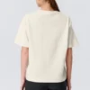 Printed Boxy T-Shirt – Off-White – What the Frog?