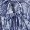 Printed Cotton Poplin Tie-Front Pyjama Top – Blue – Baroque Collage