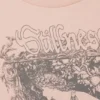 Printed Long-Sleeved Cotton T-Shirt – Printed Light Pink