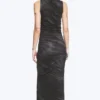 Printed Maxi Dress – Black – Zebra