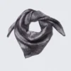 Printed Square Scarf – Black
