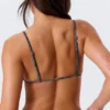 Printed Triangle Bikini Top – Printed Dark Grey