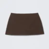 Pull-On Mini Skort – Dark Brown