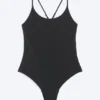 Racer Back Swimsuit – Black