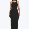 Racerback Jersey Maxi Dress – Black