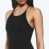 Racerback Jersey Maxi Dress – Black
