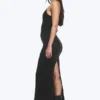 Racerback Jersey Maxi Dress – Black