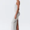 Racerback Jersey Maxi Dress – Grey Melange