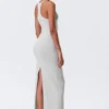 Racerback Jersey Maxi Dress – Grey Melange