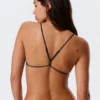 Racerback Triangle Bikini Top – Dark Blue Shimmer