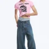 Rad Super Regular Waist Loose Wide Jeans – Tide Blue – Dark Blue | Cheap Monday Gb