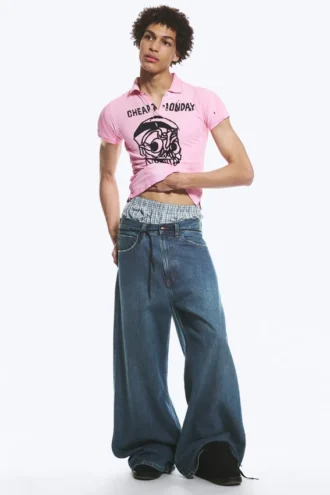 Rad Super Regular Waist Loose Wide Jeans – Tide Blue – Dark Blue | Cheap Monday Gb