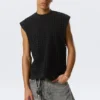 Rael Kade Laser Cut Tank Top – Black