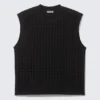 Rael Kade Laser Cut Tank Top – Black