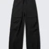 Rael Kade Parachute Trousers – Black