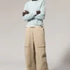 Rael Kade Parachute Trousers – Light Beige