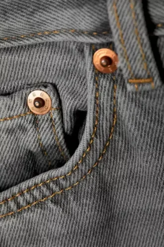 Rail Mid Rise Loose Wide Jeans – Misty Grey – Light Grey