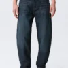 Ray Mid Rise Relaxed Tapered Jeans – Deep Sea Blue – Dark Blue
