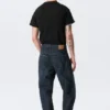 Ray Mid Rise Relaxed Tapered Jeans – Deep Sea Blue – Dark Blue