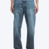 Ray Mid Rise Relaxed Tapered Jeans – Radio Blue – Medium Blue