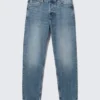 Ray Mid Rise Relaxed Tapered Jeans – Radio Blue – Medium Blue