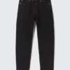 Ray Mid Rise Relaxed Tapered Jeans – Tuned Black – Black