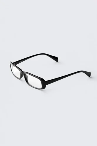 Rectangular Blue Light Glasses – Black