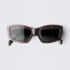 Rectangular Semi-Wide Sunglasses – Brown Tortoise