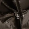 Recycled Down Puffer Jacket – Dark Brown