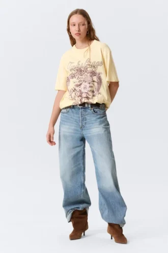 Regular Fit Cotton T-Shirt – Light Yellow – Tendre Orage