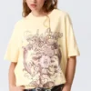 Regular Fit Cotton T-Shirt – Light Yellow – Tendre Orage